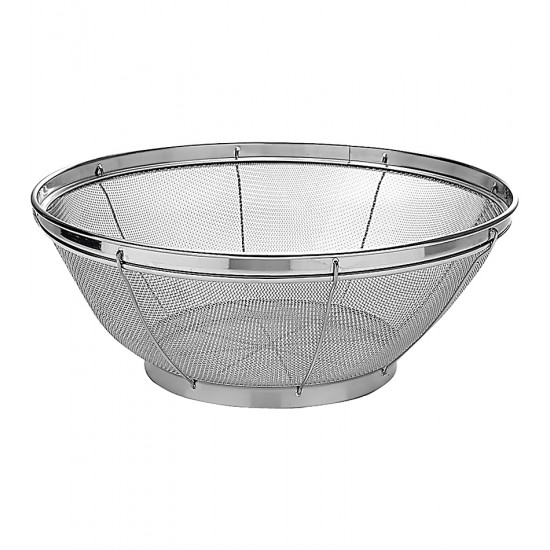 Escorredor de Arroz 21,5cm Multiuso de Aço Inox